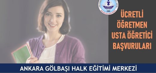 Ankara Gölbaşı halk eğitim merkezi usta öğretici başvuruları